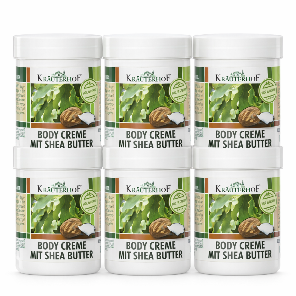 Kräuterhof Body Creme mit Shea Butter – 6er Set (6× 100 ml)