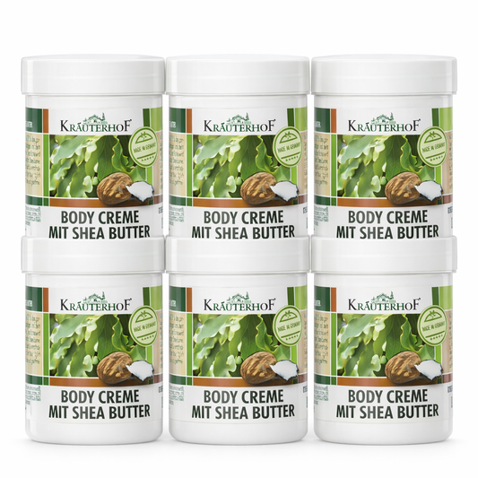 Kräuterhof Body Creme mit Shea Butter – 6er Set (6× 100 ml)