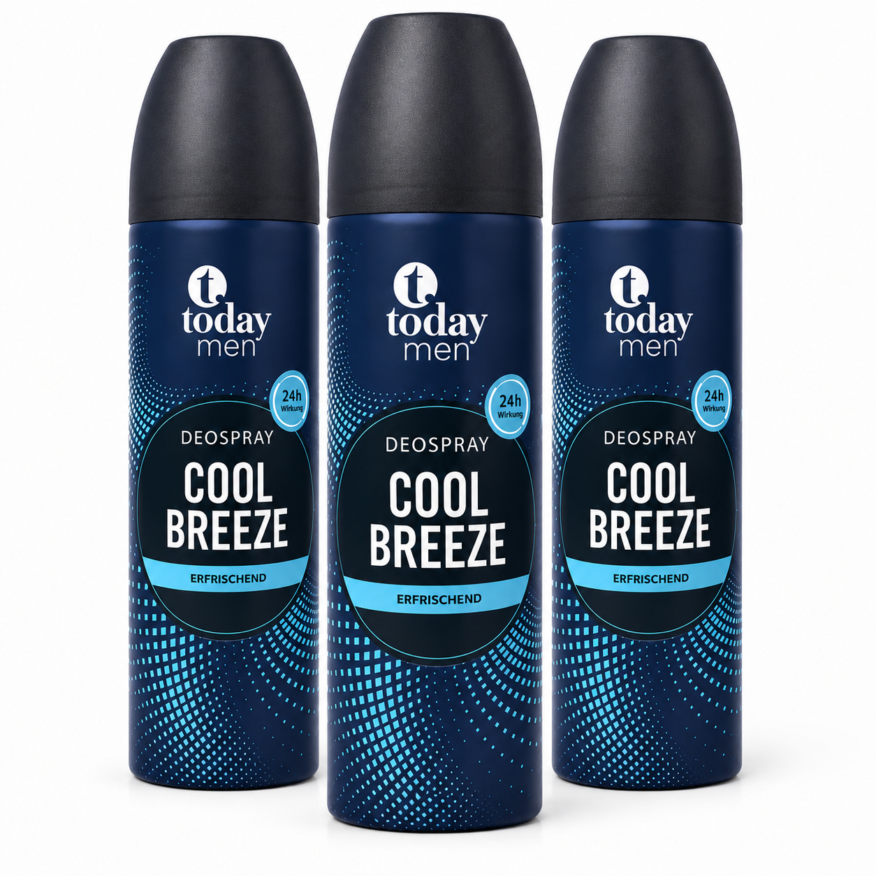 today men Deospray Cool Breeze – Erfrischendes Herren Deodorant – 24h Schutz (3 Pack)