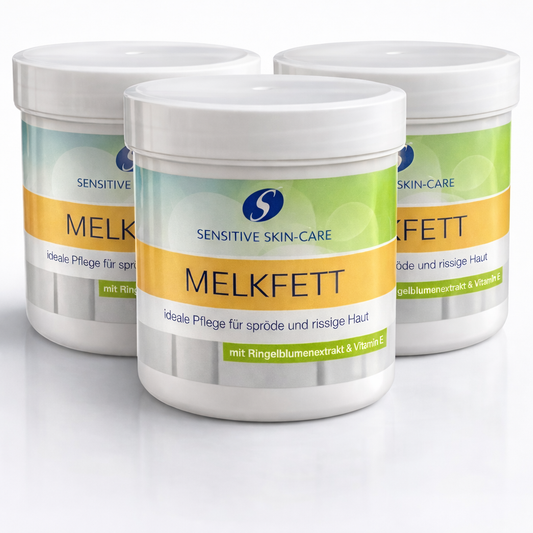 3x250 ml Sens.Skincare Melkfett mit Ringelblumenextrakt § Vitamin E