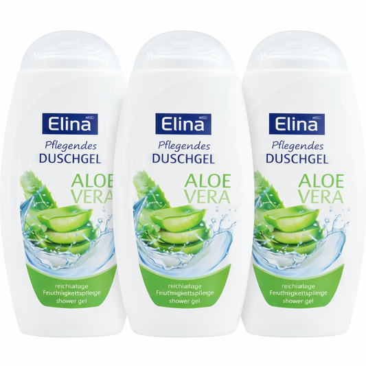 Elina MED Pflegendes Duschgel Aloe Vera – 3er Pack
