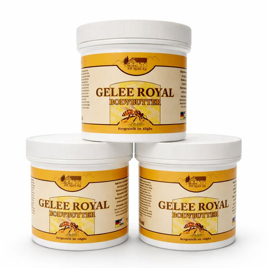 3 x 250 ml Gelee Royal Bodybutter – Intensive Pflege für Gesicht & Körper