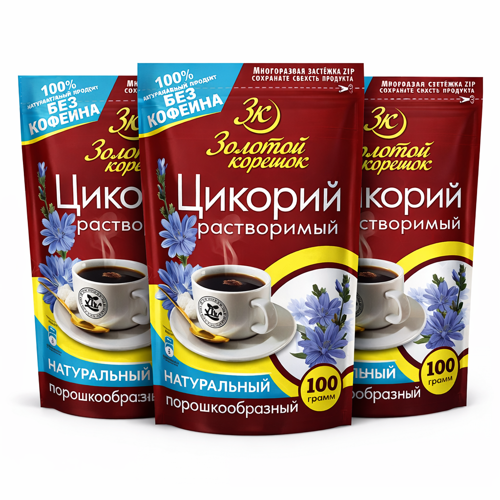 3x100g Zichorie Löslicher Zichorien Pulver Koffeinfrei