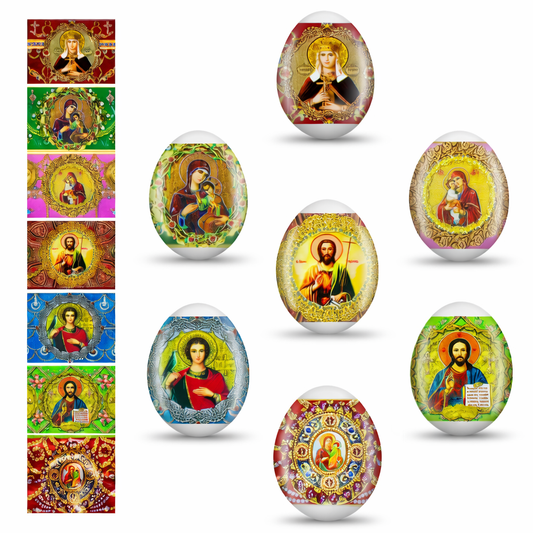 Ostereier Dekoration Schrumpffolie Ostern Zauberfolie Thermofolie Faberge