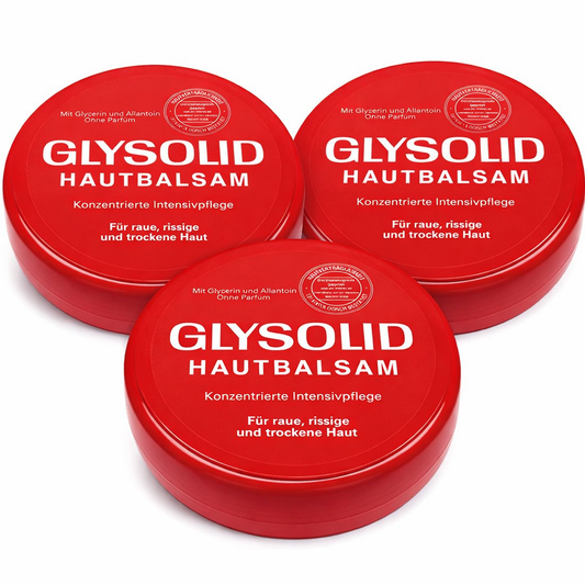 3x100 ml GLYSOLID Hautbalsam – Intensive Pflege für trockene und beanspruchte Haut