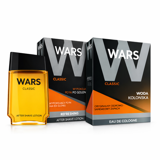 WARS Classic Set – After Shave Lotion + Eau de Cologne (90 ml +90 ml)