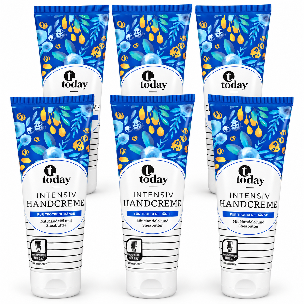 Today Intensiv Handcreme – für trockene Hände, 125 ml (6 Pack)