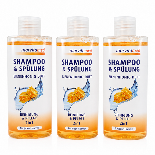 Shampoo & Spülung 2-in-1 mit Bienenhonigduft, 250 ml. (3 Pack)