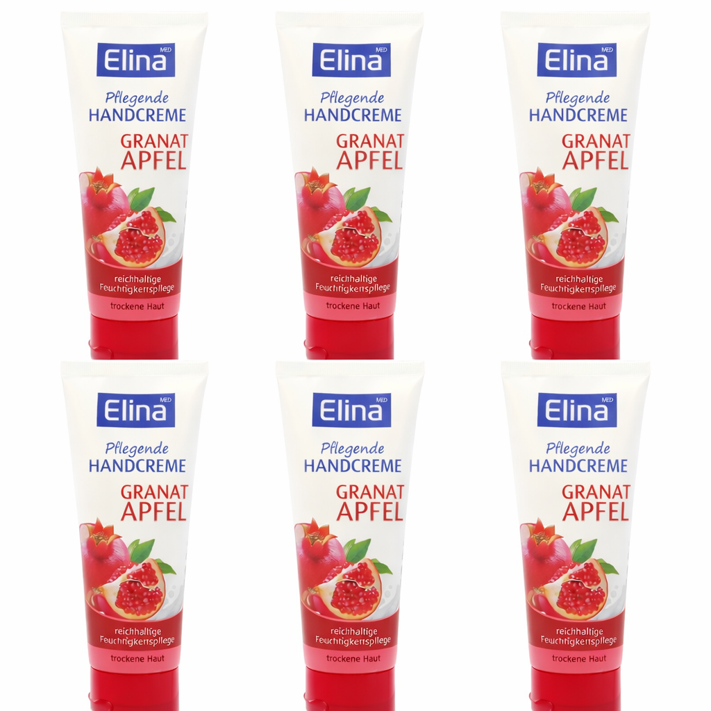 6 St.x75 ml Elina Granatapfel Handcreme