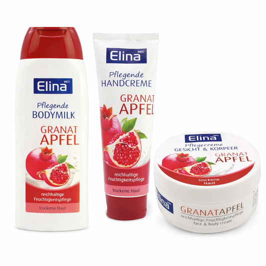 Elina Granatapfel 3tlg Bodymilk,Handcreme,Pflegecreme