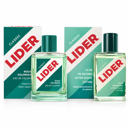 LIDER Classic Herrenpflege Set – Eau de Cologne & After Shave Lotion (100 + 100 ml)