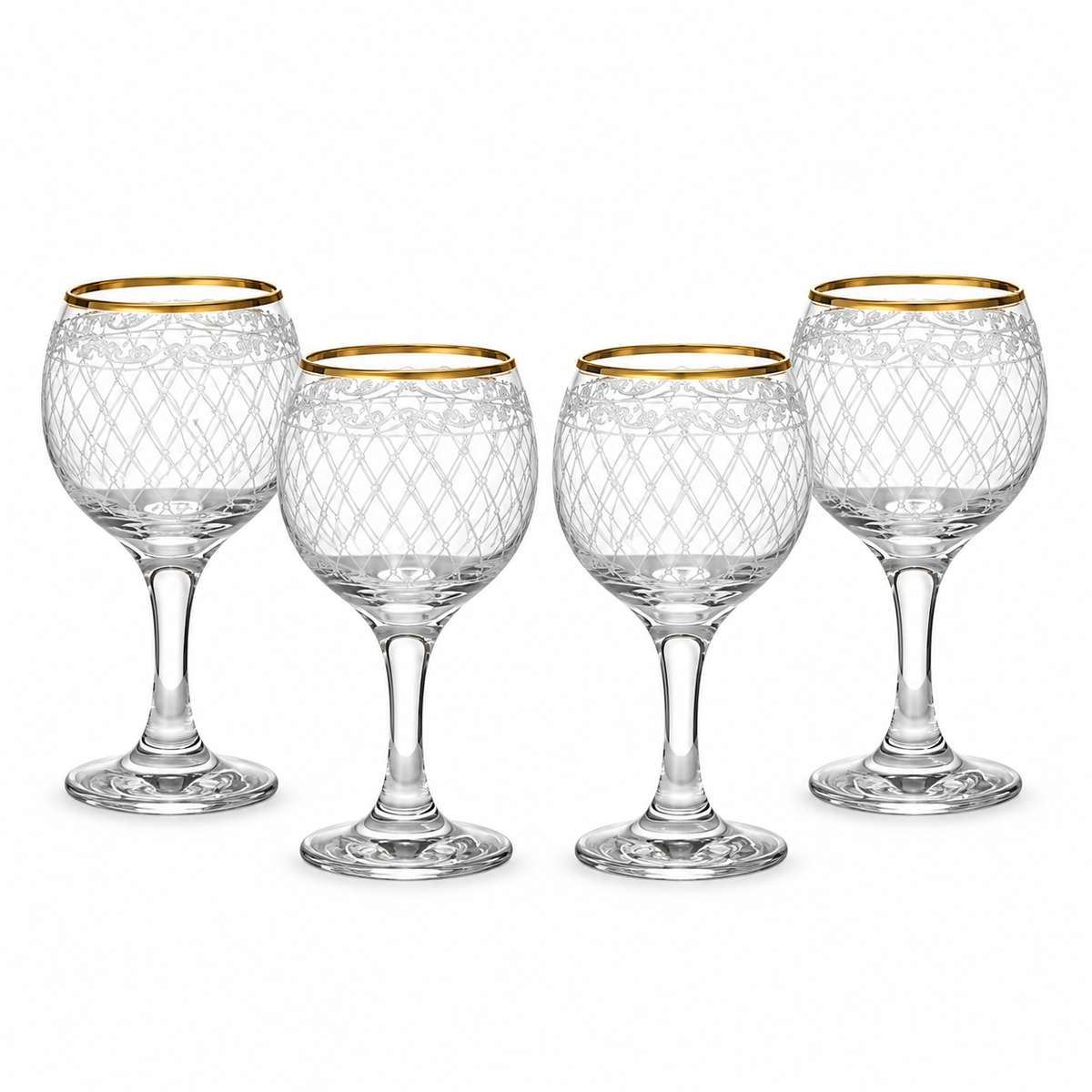Likörgläser „Vintage“ 60 ml – 4er-Set in Geschenkverpackung