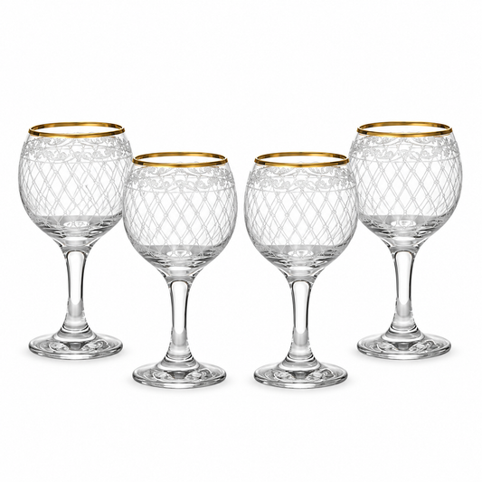 Likörgläser „Vintage“ 60 ml – 4er-Set in Geschenkverpackung