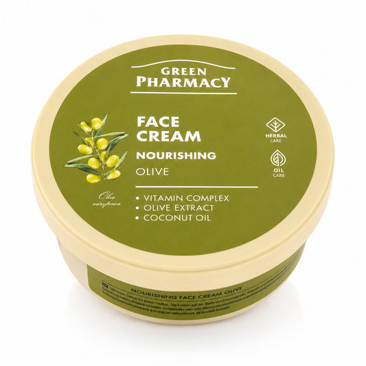 Green Pharmacy Gesichtscreme Olive – nährend & aufbauend – 200 ml