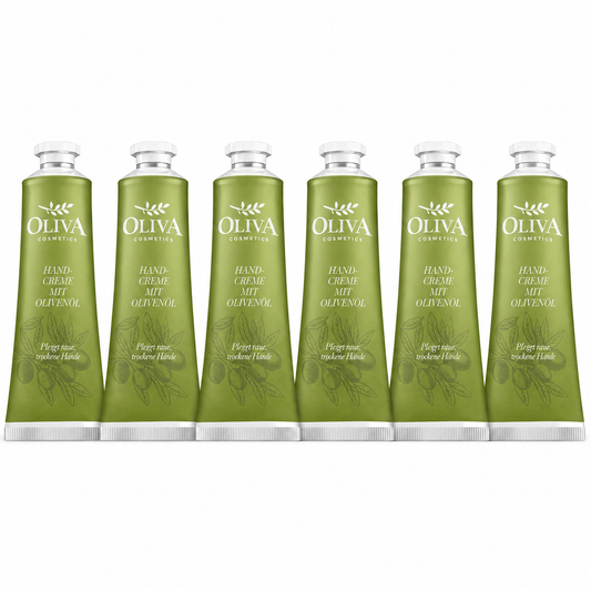 Oliva cosmetics Handcreme mit Olivenöl, 6 x30 ml