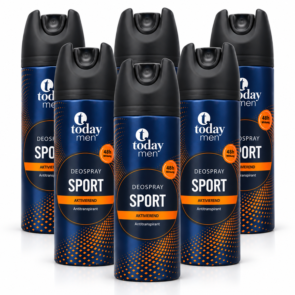 today men Deospray Sport Antitranspirant für Herren – 48h Schutz –200 ml( 6 Pack)