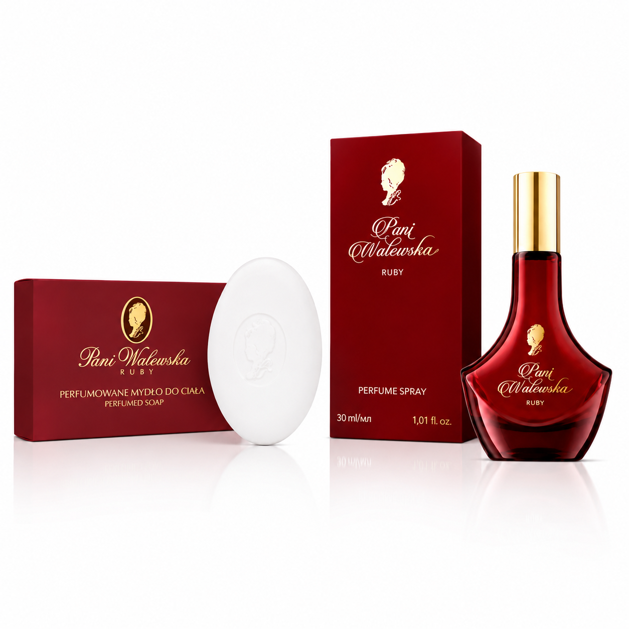 Miraculum Set  Parfüm 'Pani Walewska' RUBY 30 ml +Seife 100 g