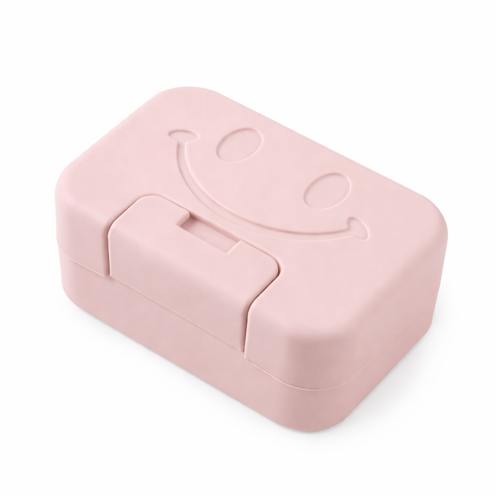 Seifendose Seifenschalen Box Abdichtung geschlossen Dichtung Tragbarse Rosa Farb