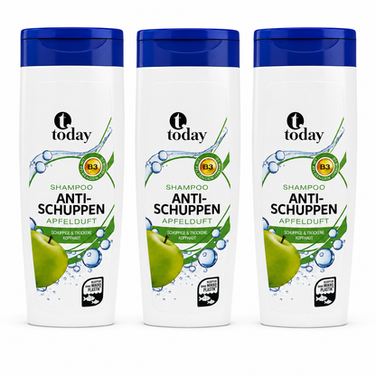 today Anti-Schuppen Shampoo Apfelduft – 300 ml (3 Pack)