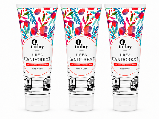today Urea Handcreme – Mit 5 % Urea für sehr trockene Hände 125 ml (3 Pack)