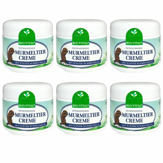 6x 125ml Bio-Vital Murmeltier Creme Balsam Hautpflege