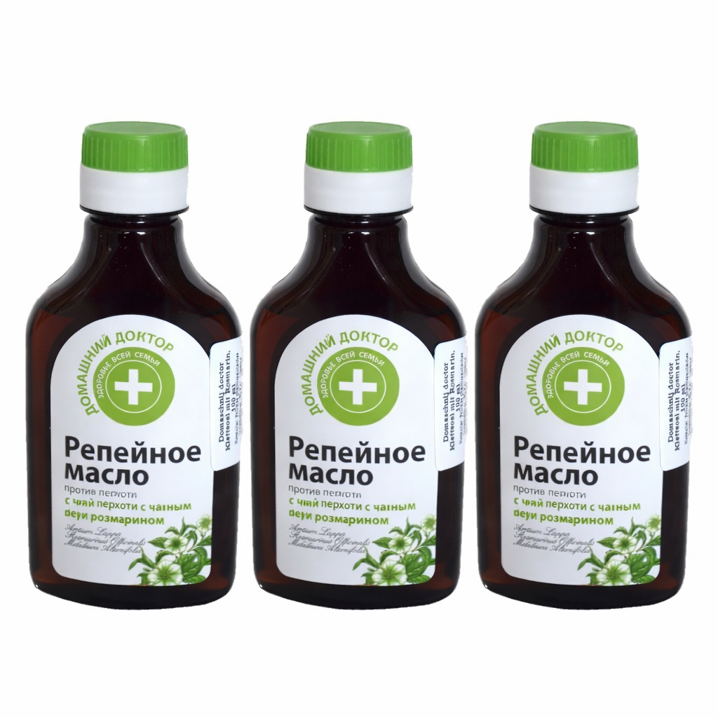 3x100 ml The Doctor Klettenwurzel Haar Öl Haaröl gegen Schuppen