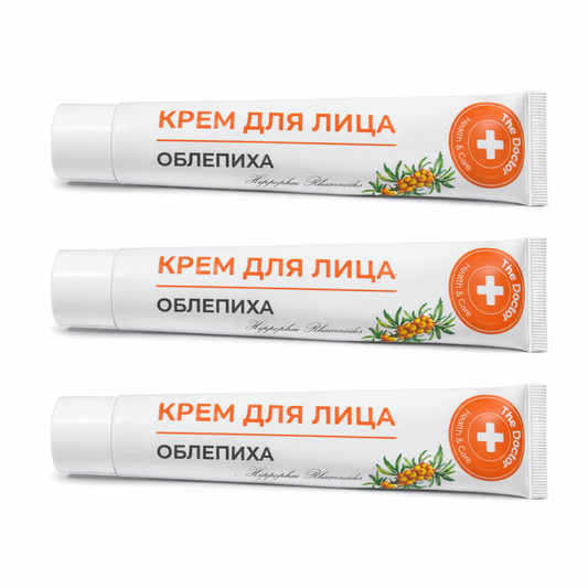 3x42 ml  The Doktor  Gesichtscreme Sanddorn  Antifalten