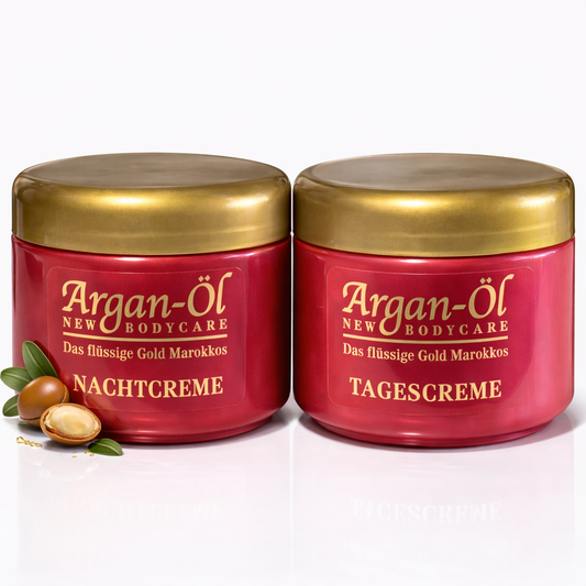 Bio Vital Argan-Öl Tagescreme & Nachtcreme – PflegeSet für die tägliche Hautpflege