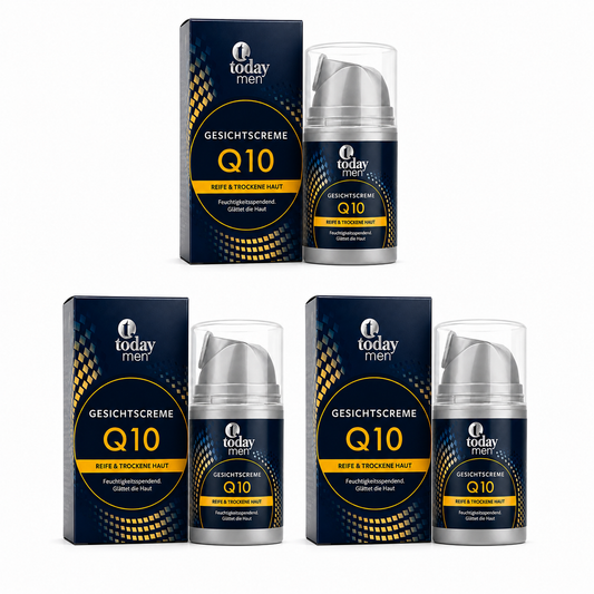 Today Men Q10 Gesichtscreme – Für reife & trockene Haut (50 ml) (3 Pack)