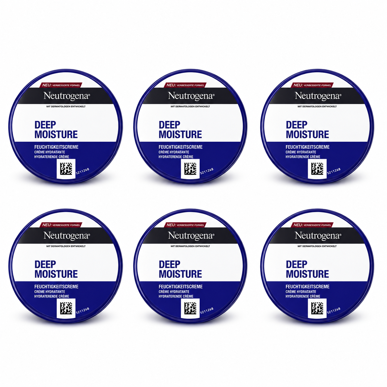Neutrogena Deep Moisture Feuchtigkeitscreme 200 ml (6 Pack)