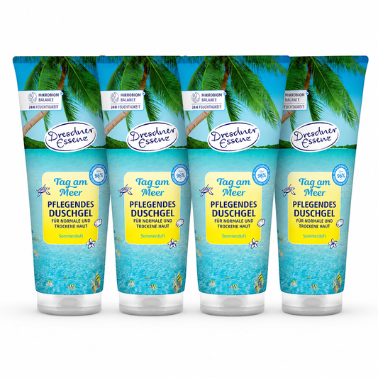 Dresdner Essenz Tag am Meer Pflegendes Duschgel 250 ml – 4er Pack