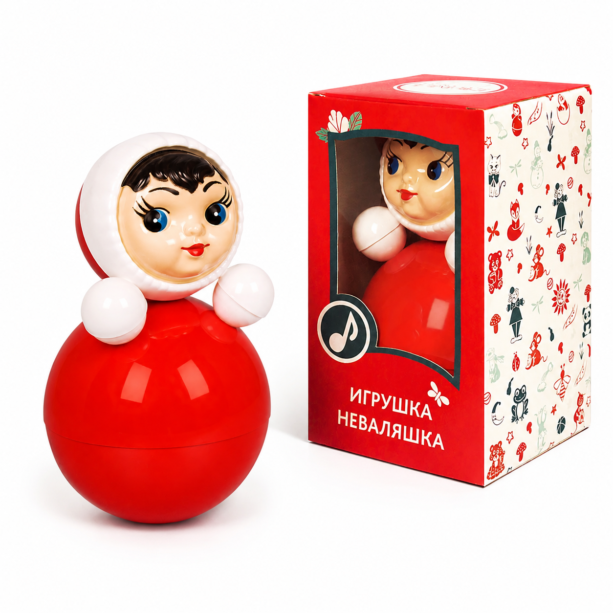 Stehaufpuppe „Mädchen“ – Klassik, 15 cm