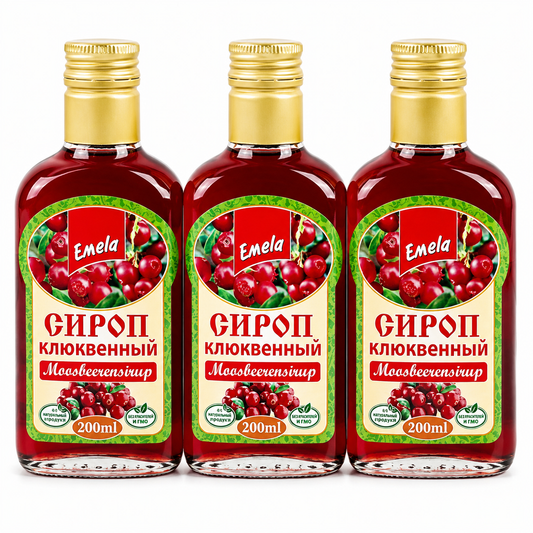 3x200 ml Emela Sirup Moosbeeren
