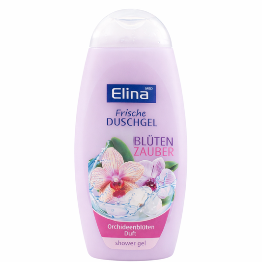 Elina med Frische Duschgel „Blütenzauber“ – Orchideenblüten Duft 300 ml
