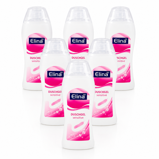 6x 250 ml Elina Med Duschgel Sensitiv für empfindliche Haut