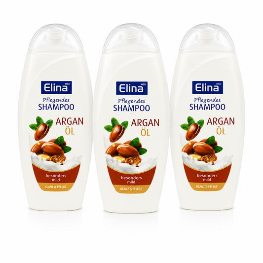 Elina Med Pflegendes Shampoo Arganöl – 300 ml (3 Pack)