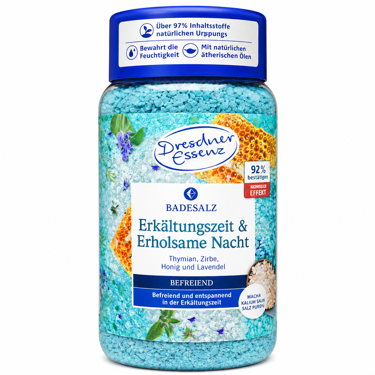 Dresdner Essenz Badesalz Erkältungszeit & Erholsame Nacht 600 g