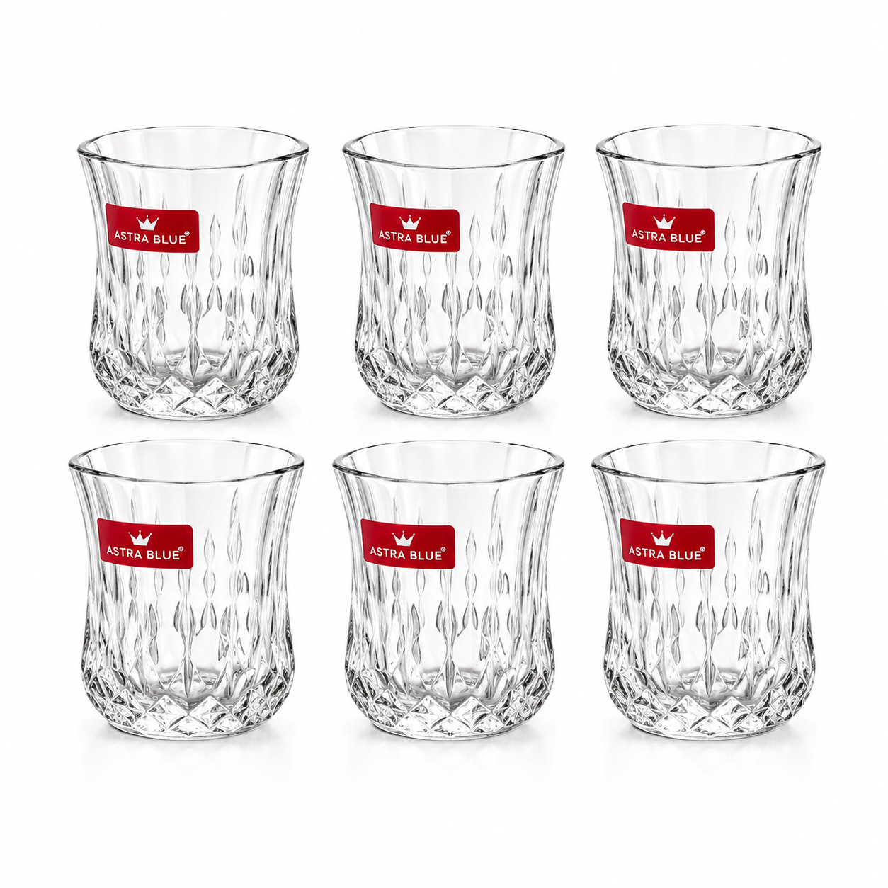 Schottglas Gläser Set – Elegante Schnapsgläser / Likörgläser aus Glas (6 Stück)