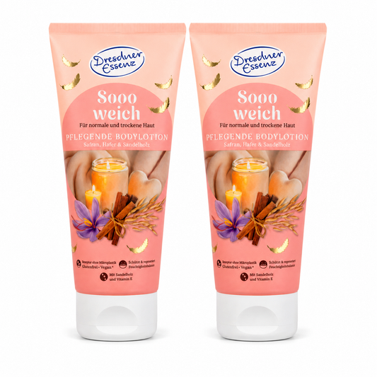 Dresdner Essenz Sooo Weich Pflegende Bodylotion – 2 x 200 ml