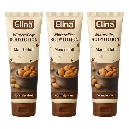 3x 75 ml Elina Winterpflege Bodylotion in Tube