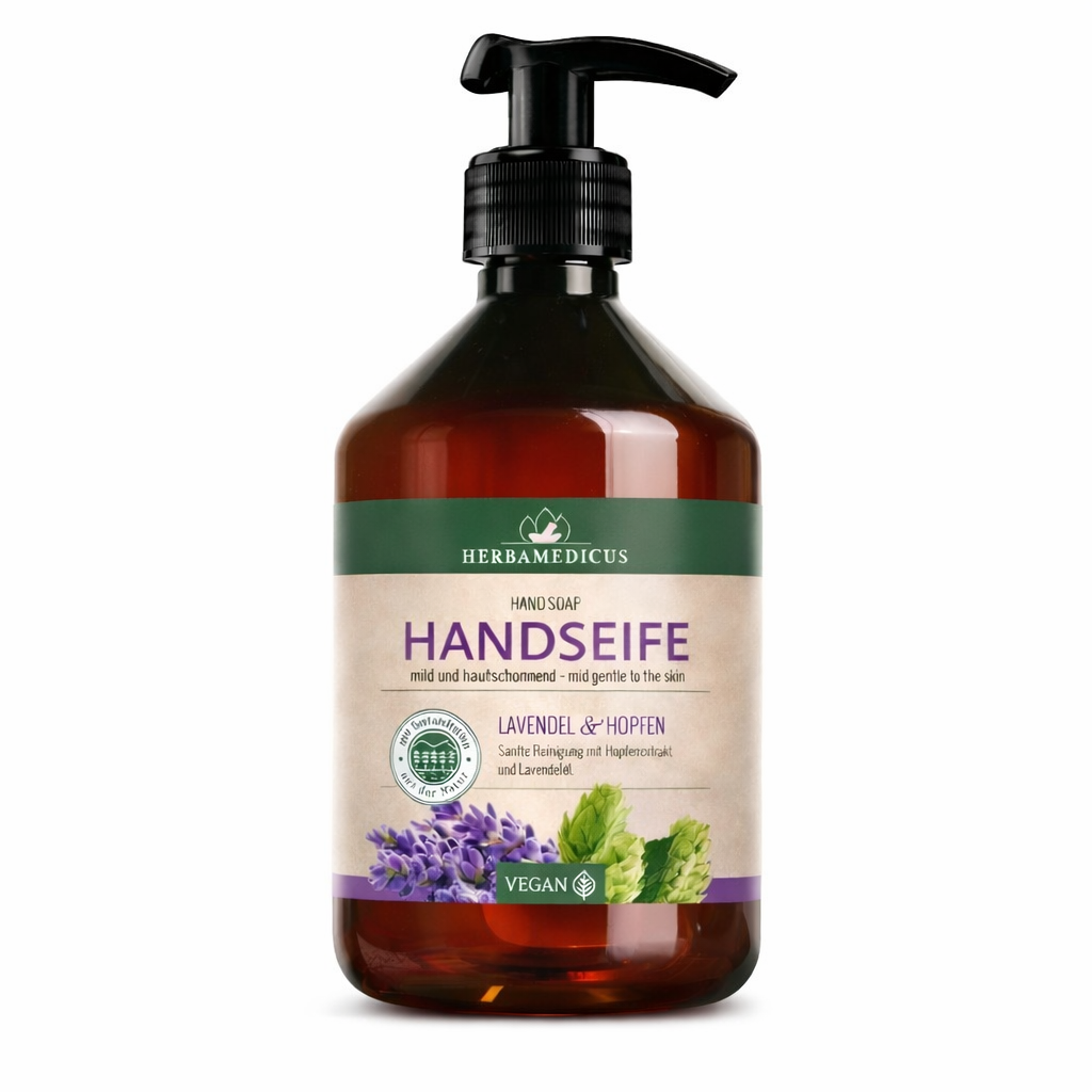 Herbamedicus Handseife Lavendel & Hopfen, 500 ml