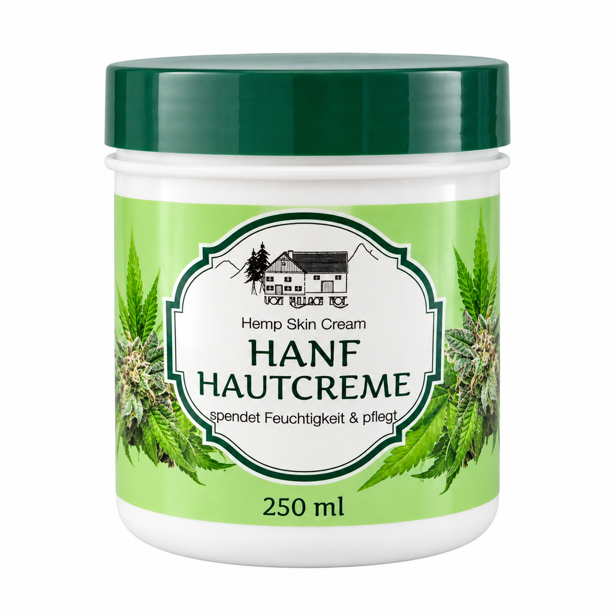 Hanf Hautcreme 250 ml – Feuchtigkeitsspendende Pflegecreme