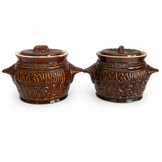Keramiktopf Set Körbchen – 0,6 Liter (Set mit 2 Töpfen)