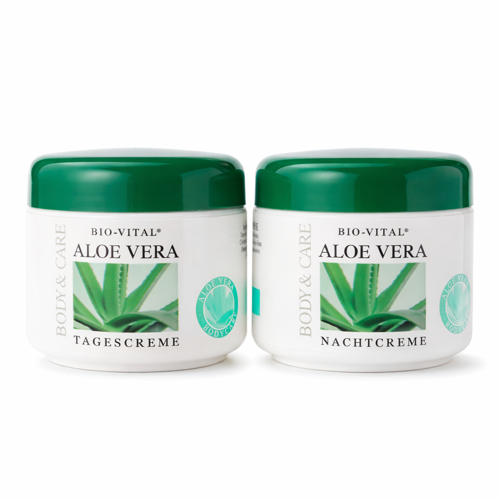 BIO-VITAL Aloe Vera Tagescreme & Nachtcreme – Pflegendes Creme-Set