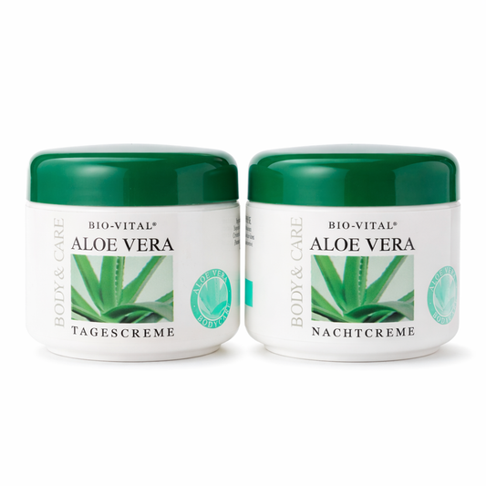 BIO-VITAL Aloe Vera Tagescreme & Nachtcreme – Pflegendes Creme-Set