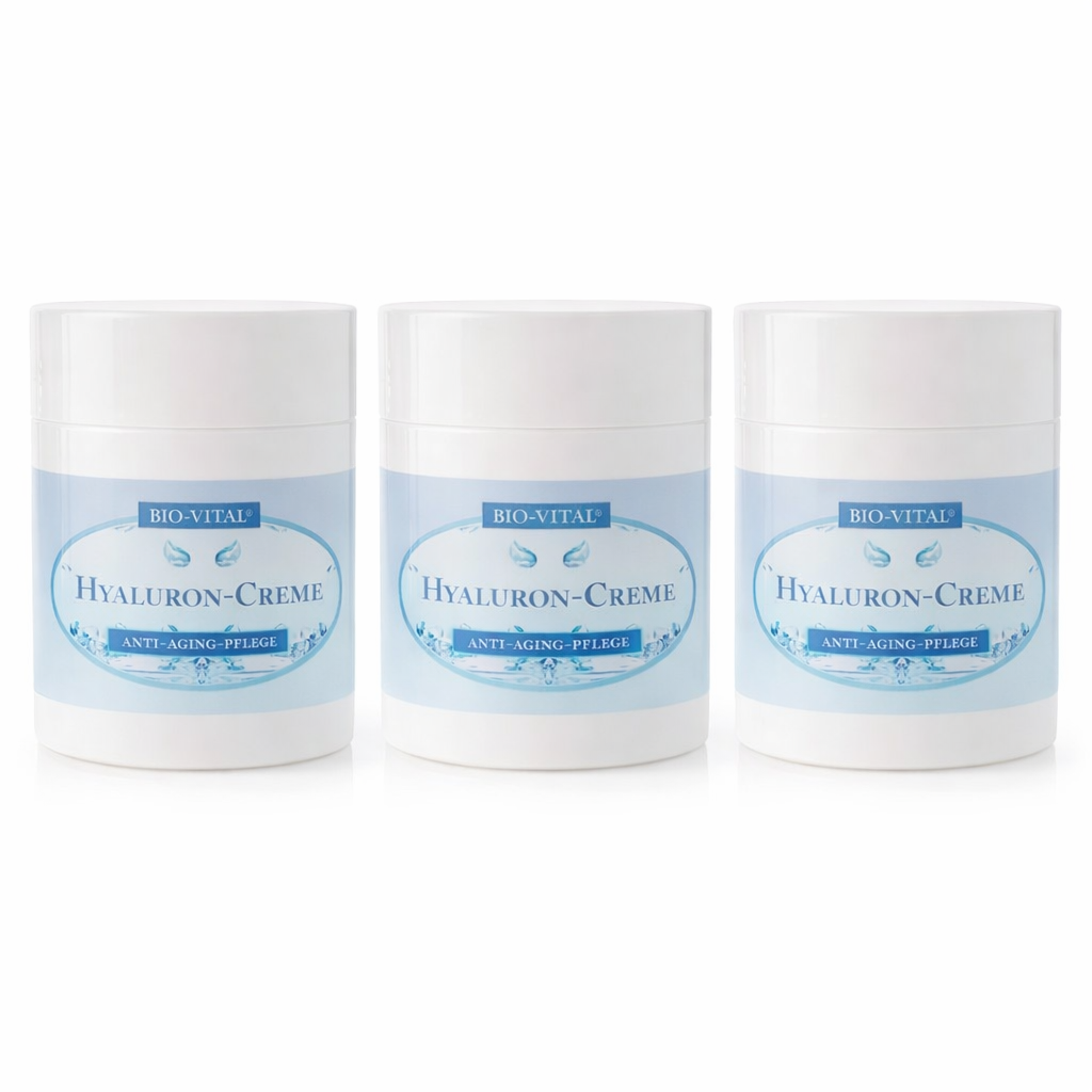 BIO-VITAL Hyaluron-Creme – Anti-Aging Pflege 250 ml (3 pack)