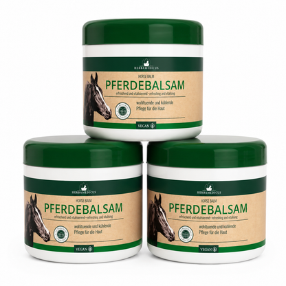 Herbamedicus Pferdebalsam 500 ml – 3er Pack | Kühlendes Gel