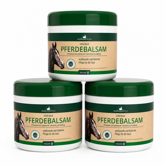 Herbamedicus Pferdebalsam 500 ml – 3er Pack | Kühlendes Gel