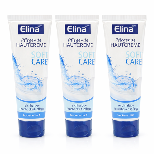 3x 75 ml Creme Elina Hautcreme Soft in Tube