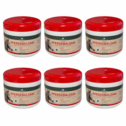 6x500 ml Pferdebalsam Hot Herbamedicus Wärmt und entspannt.